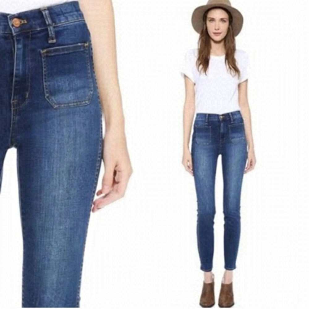 MADEWELL Sz 24 High Waisted Sailor Jeans
